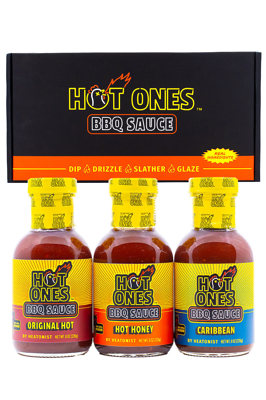 Hot Ones BBQ Trio Pack (Original / Hot Honey / Caribbean) U8