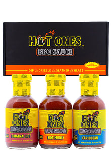 Hot Ones BBQ Trio Pack (Original / Hot Honey / Caribbean) U8