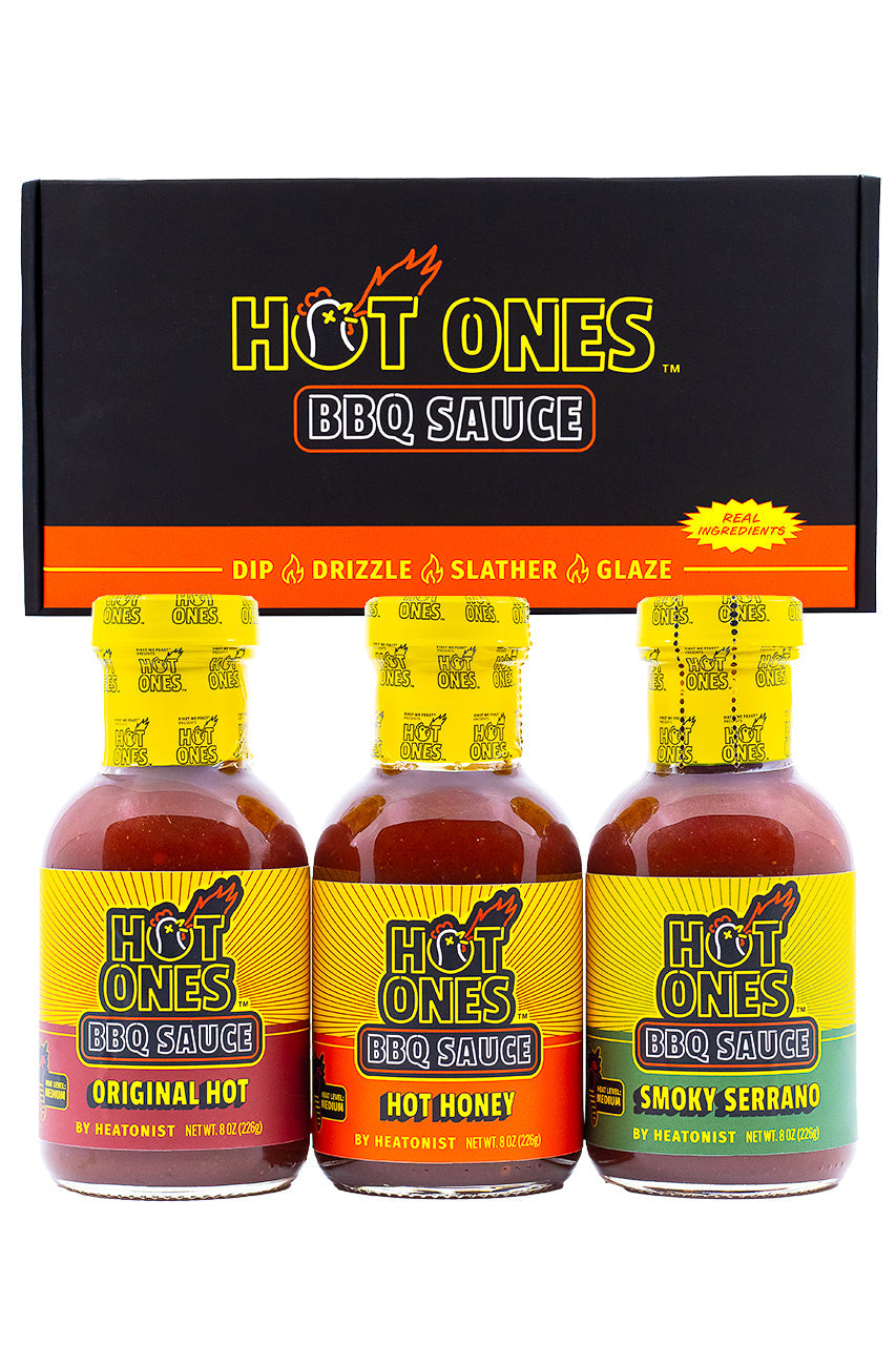 Hot Ones BBQ Trio Pack (Original / Hot Honey / Smoked Serrano) Y4