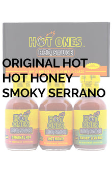Hot Ones BBQ Trio Pack (Original / Hot Honey / Smoked Serrano) Y4