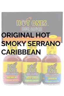 Hot Ones BBQ Trio Pack (Original / Smoked Serrano / Caribbean) B0