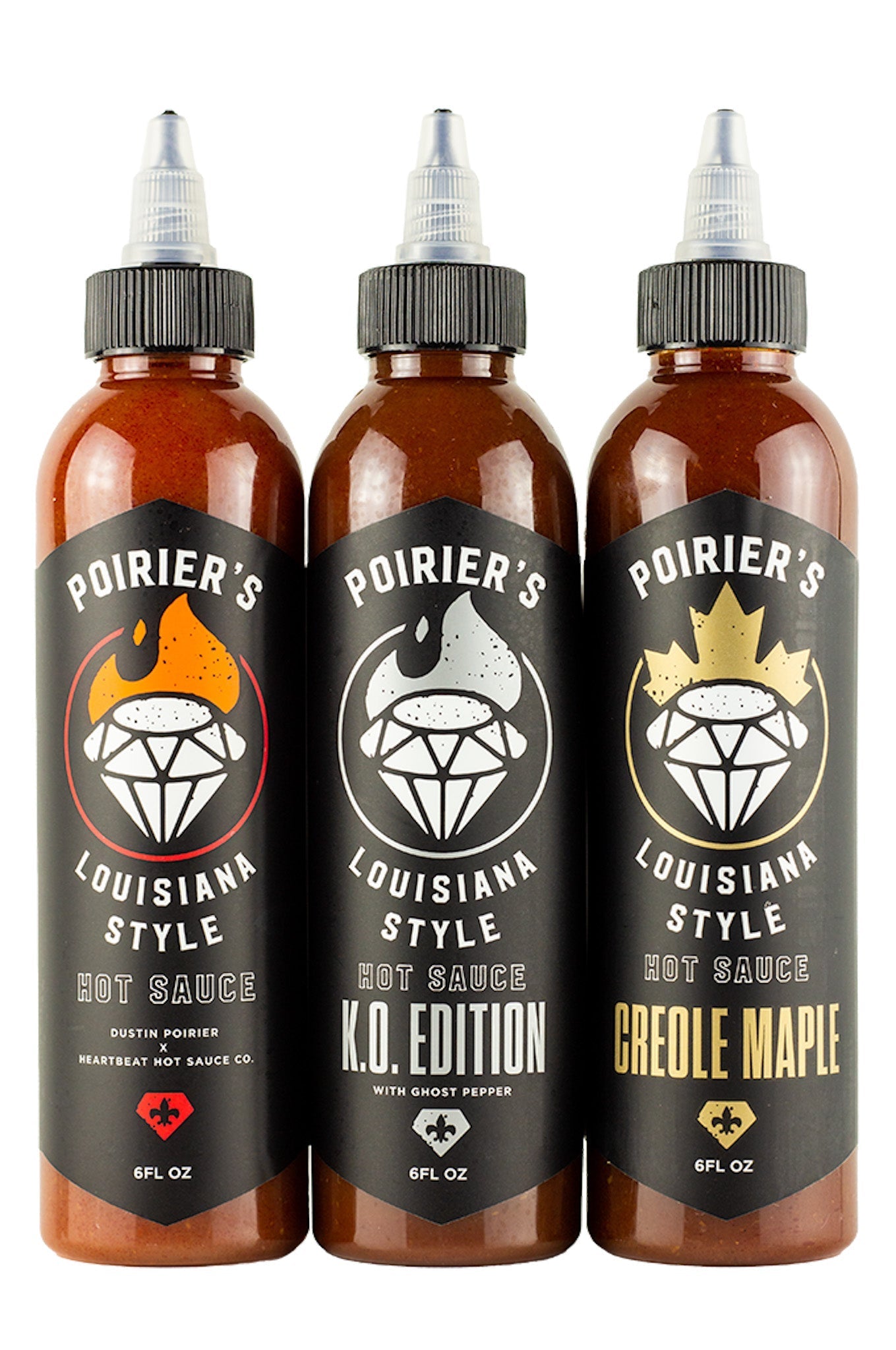 Poirier's Louisiana Style Hot Sauce Trio Pack | Dustin Poirier’s Louisiana Style W3